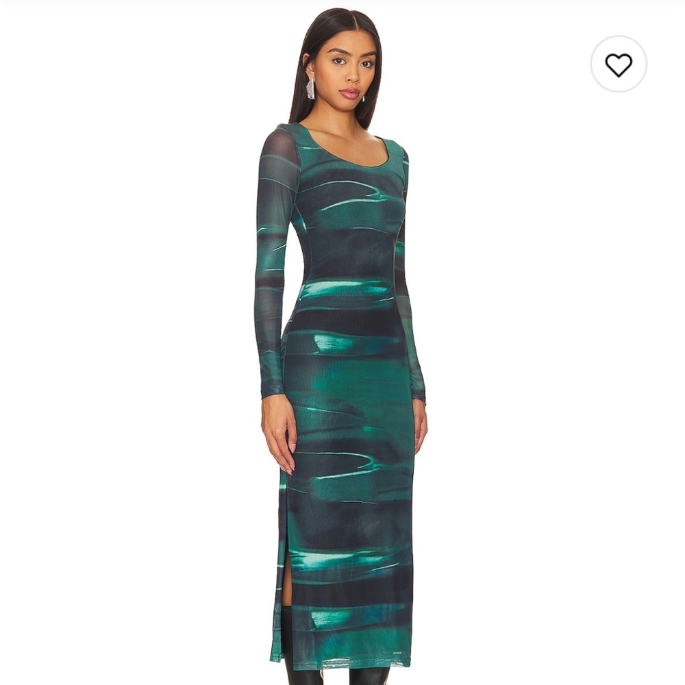 Remi x Revolve Nicole Dress in Teal Blue - New with Tags - Picture 2 of 5